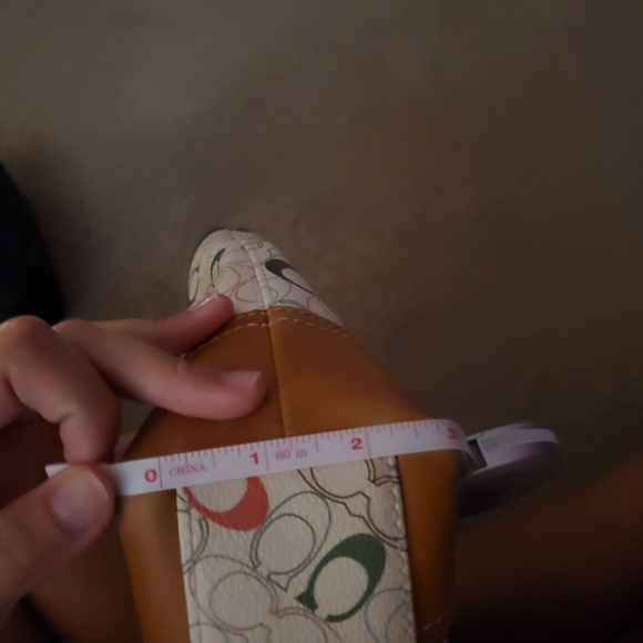 Coach Heritage Chelsea Tote Bag With Multicolored Signature Logo - Picture 12 of 13